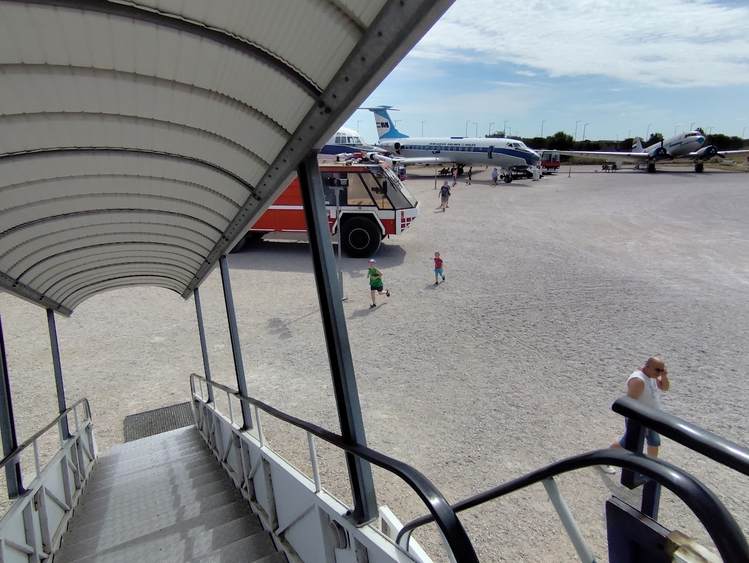 Aeropark kiszállás a malév gépből